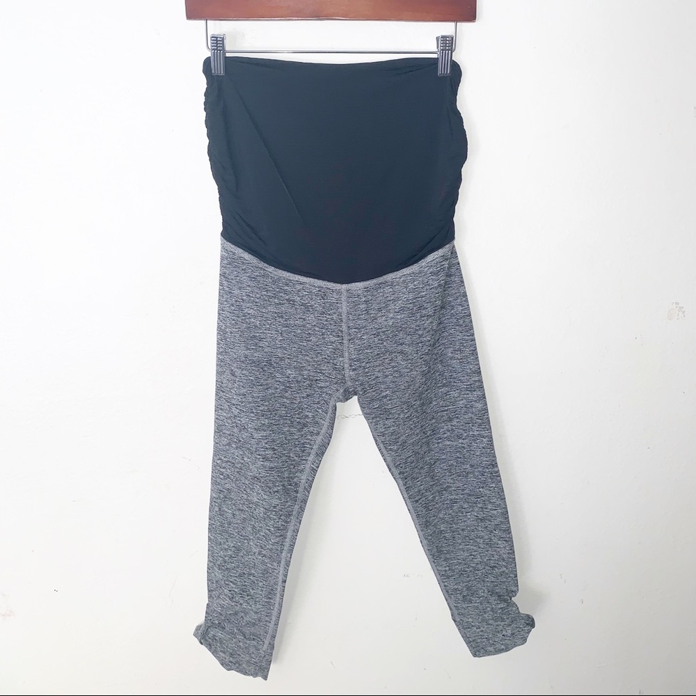 Beyond the Bump Black and Gray Maternity Leggings